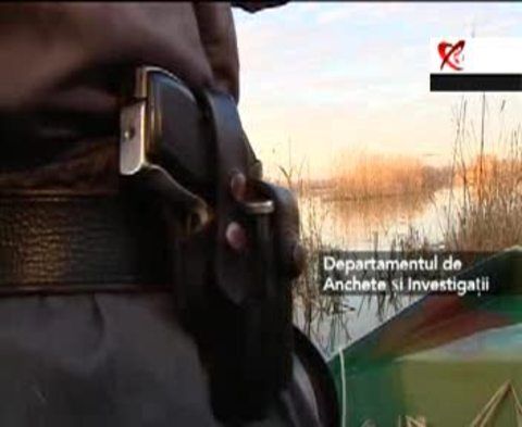 Jaf pe ape în Delta Dunării