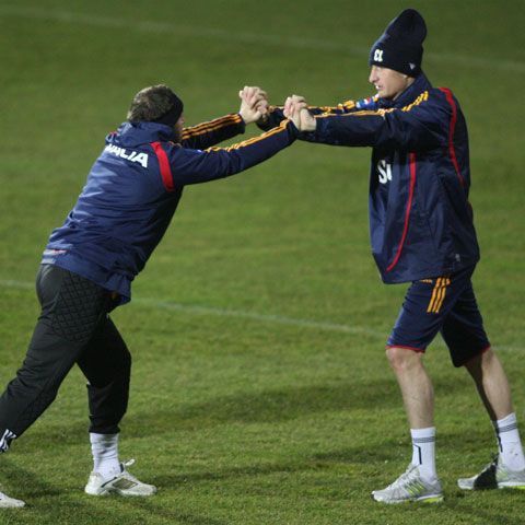 Echipa naţională a României a efectuat primul antrenament în perspectiva meciului cu Croaţia