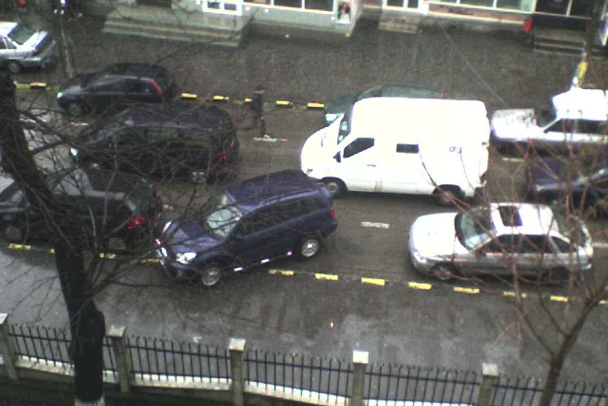 Trafic blocat în Bacău