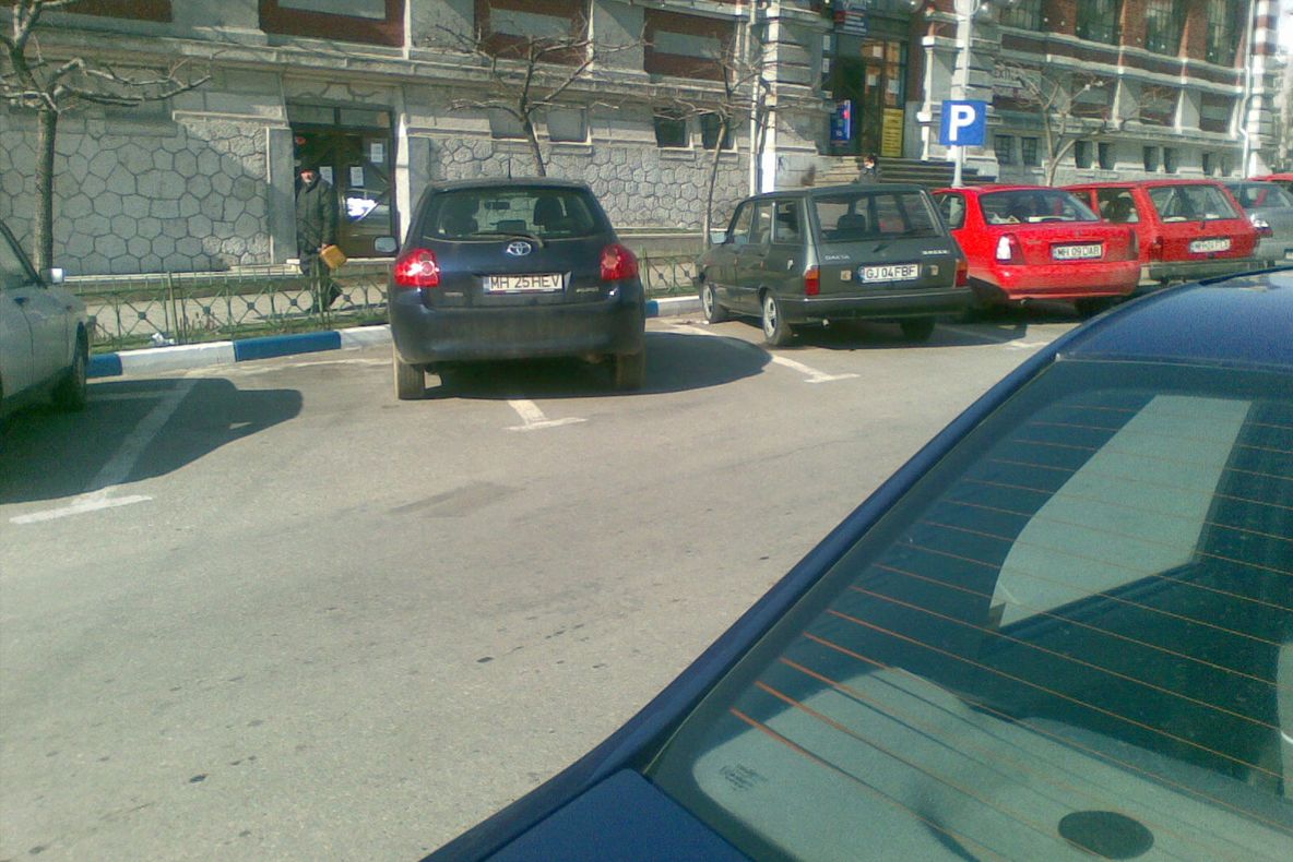 Parcare incorectă