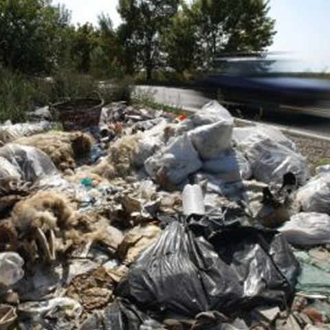 La groapa de gunoi din Timişoara se mai aruncă încă gunoaie menajere 