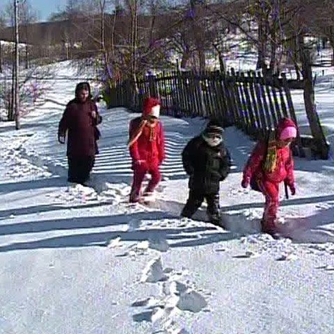 Patru copii merg zilnic kilometri întregi prin pădure ca să înveţe să citească