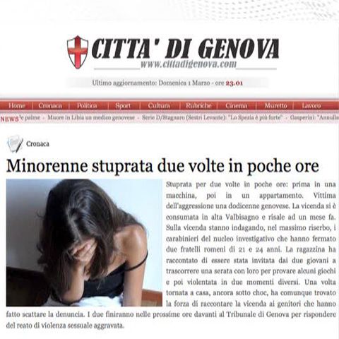 Doi români, arestaţi la Genova după ce au violat o fetiţă de 12 ani 