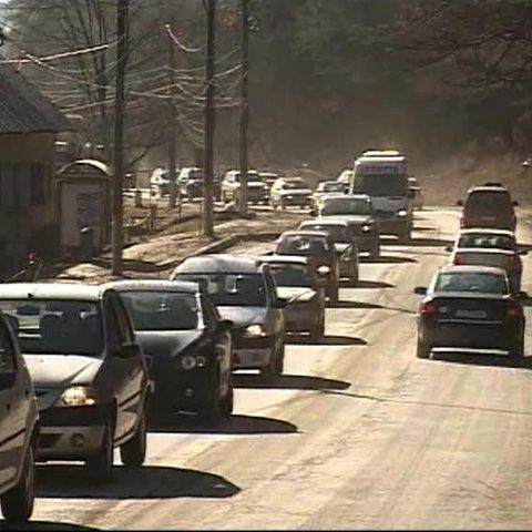 Circulaţia între Târgu Jiu şi Petroşani a fost blocată aproape două ore după ce un copac a căzut pe un autoturism