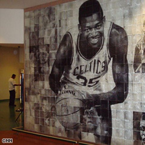 Pictura murală care se "mişcă" împreună cu vizitatorii