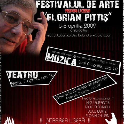 Festivalul de arte exclusiv pentru elevi de liceu in memoriam Florian Pitiş s-a încheiat