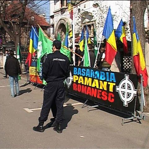 Noua Dreaptă a protestat la ambasada Republicii Moldova 