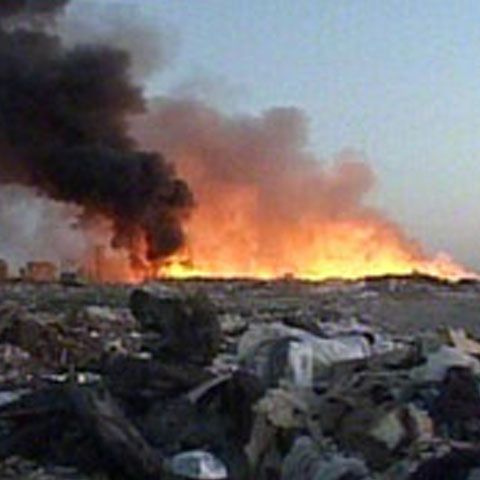 Groapa de gunoi de la Petrila a ars mocnit de câteva săptămâni 