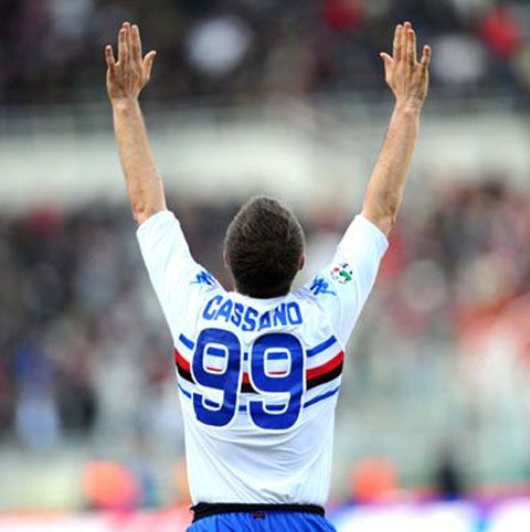 Mama lui Cassano a primit un buchet de 500 de trandafiri din partea fanilor lui Sampdoria