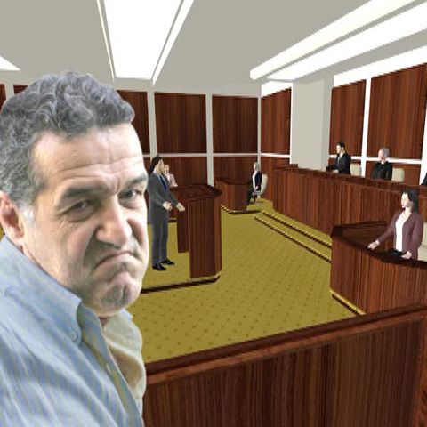 Becali s-a ridicat în picioare pe băncuţa din boxa acuzaţilor şi a vorbit despre ultimul meci al Stelei, în timpul pocesului de luni 