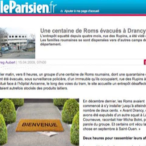 100 de romi au fost evacuaţi dintr-un depozit dezafectat de lângă Paris