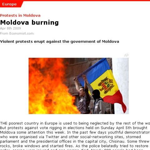 Presa internaţională comentează consecinţele revoltelor din Chişinău 