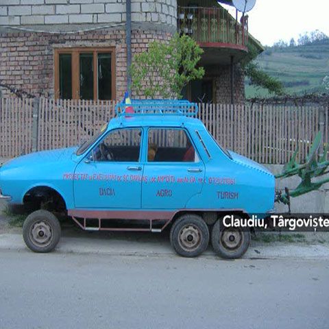 În Alba există o Dacie cu întrebuinţare dublă: utilaj agricol şi maşină de familie. VEZI VIDEO