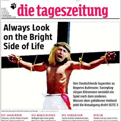 Klinsmann a pierdut procesul cu ziarul german care a folosit o fotografie în care el e crucificat