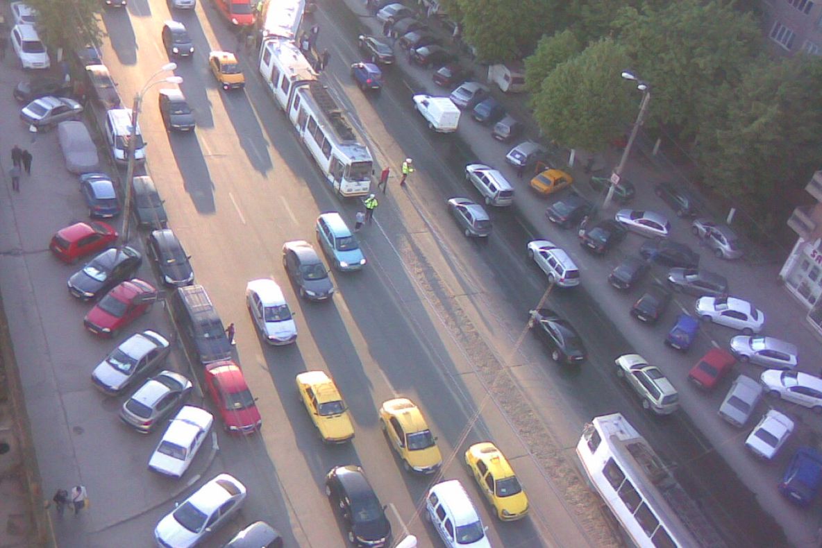 Un tramvai a deraiat în Capitală