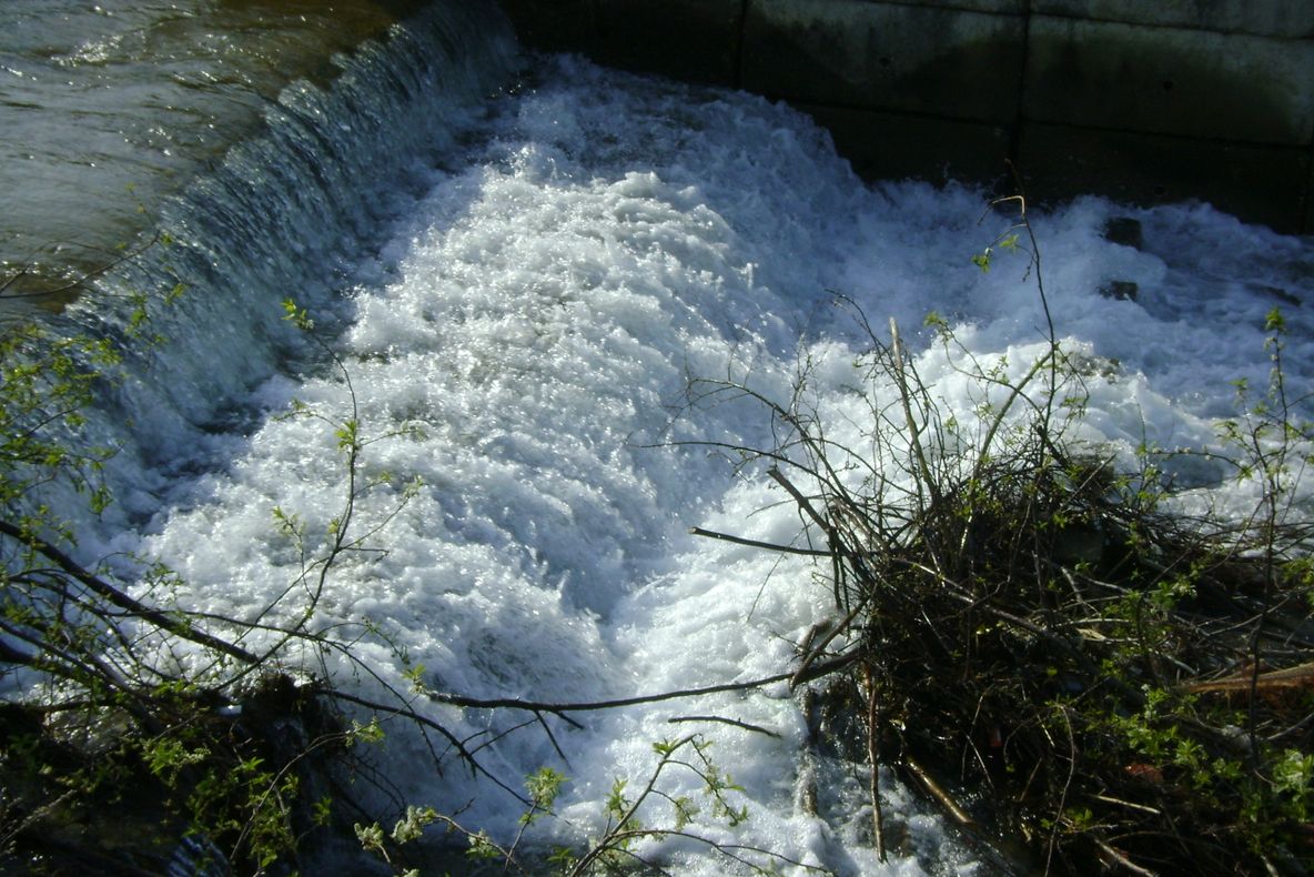 Deşeuri pe râul Sebeş