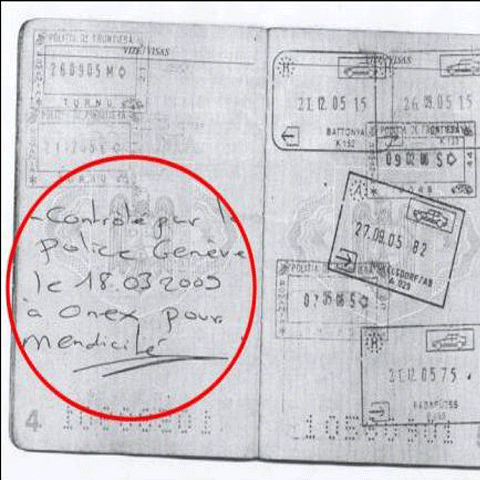 Scandal în Elveţia, după ce poliţiştii au scris pe paşapoartelor unor romi români "cerşetor"