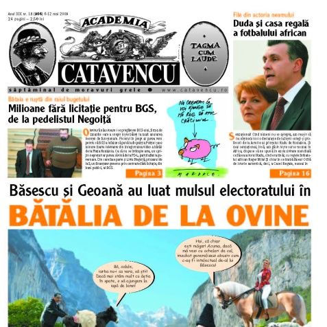 Academia Caţavencu: Vanghelie a cumpărat mobilă din aur, de cinci ori mai scumpă decât clădirea