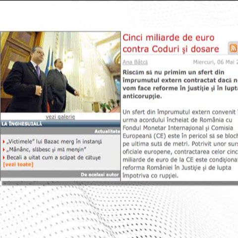 Evenimentul Zilei: Un sfert din împrumutul extern ar putea să nu mai ajungă în ţară