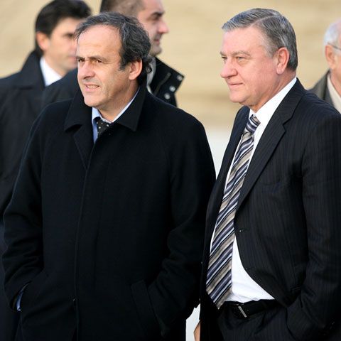 Platini s-a întâlnit marţi cu Băsescu