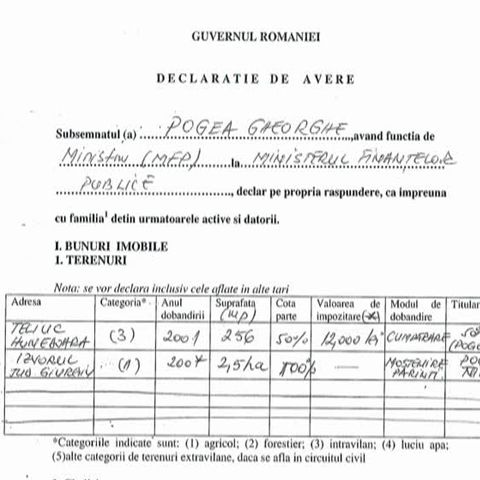 Averea miniştrilor verficaţi se ridică la 6,35 milioane de euro, potrivit Gardianul