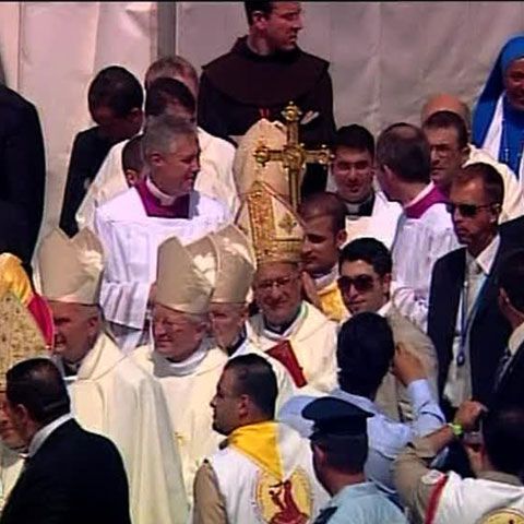 Papa Benedict al XVI-lea a oficiat o liturghie la Nazaret