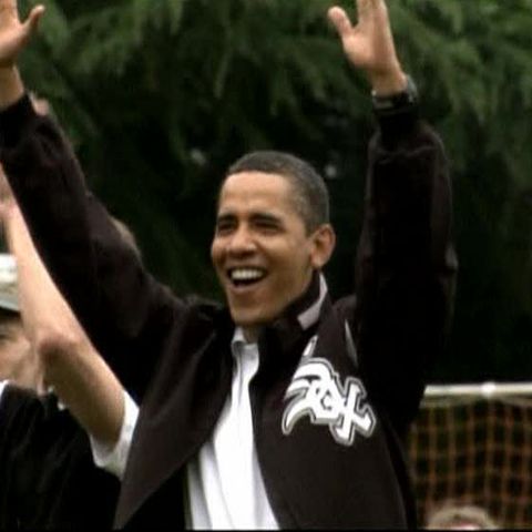 Barack Obama a asistat la un meci de fotbal în care juca Sasha