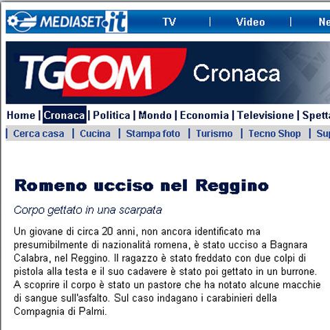 Un tânăr de 20 de ani, cel mai probabil român, a fost ucis în Italia