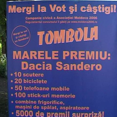 La Botoşani, PSD şi PD-L au organizat tombole electorale 