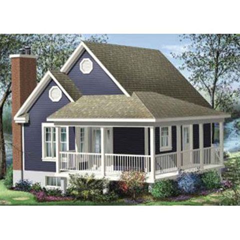 Un dezvoltator vinde case din lemn  la un preţ de 15.000 de euro