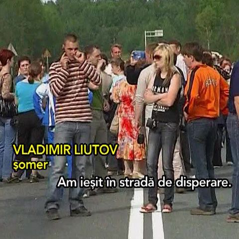 Locuitorii oraşului Pikaliovo din Rusia au ieşit în stradă din cauza sărăciei 