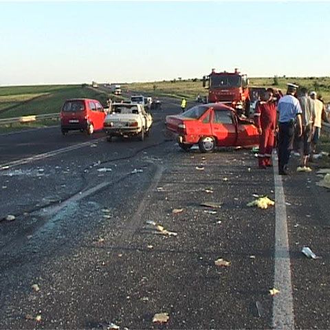 Accident spectaculos pe Drumul European 85 - VEZI VIDEO