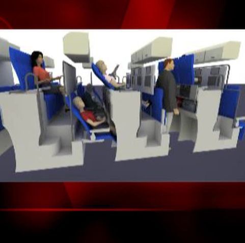 Un român din Boston propune reconfigurarea poziţiei scaunelor din avioane