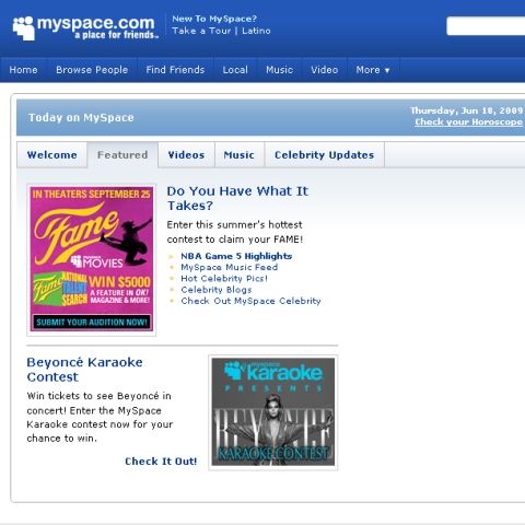 MySpace va concedia o treime din angajaţi, din cauza crizei economice globale 