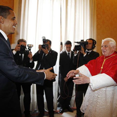 Obama a fost primit de Papă la Vatican