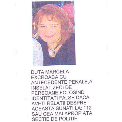 EXCLUSIV REALITATEA.NET: O escroacă a prejudiciat sute de bucureşteni cu mii de euro, iar poliţia nu a reuşit să o prindă