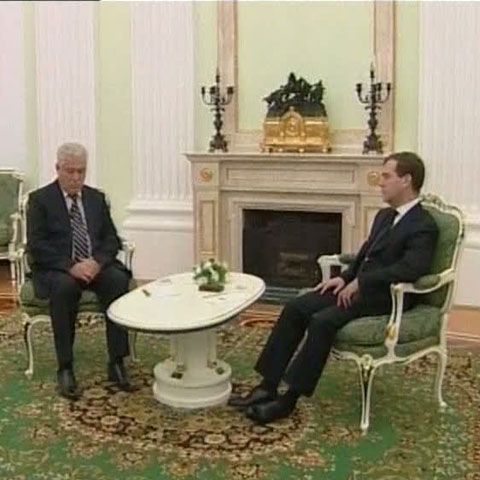 Vladmir Voronnin a efectuat sâmbătă o vizită de lucru la Moscova