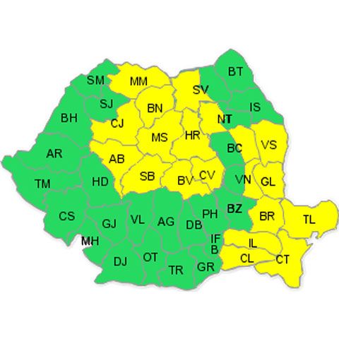 Atenţionarea cod galben de vijelii, valabilă duminică, a expirat