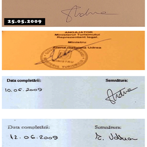 Elena Udrea a recunoscut că nu a semnat declaraţiile de avere din 12 iunie