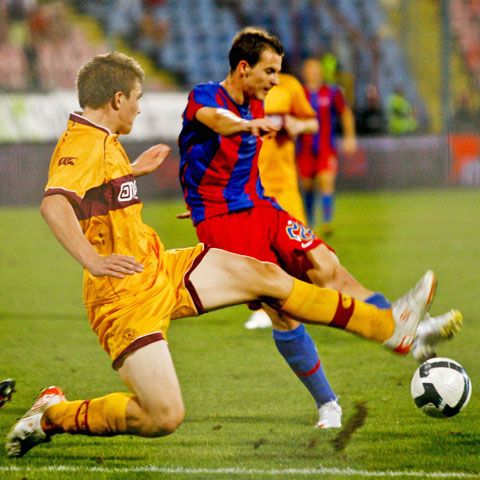 Steaua merge în play-off-ul Ligii Europa, după 3-1 cu Motherwell