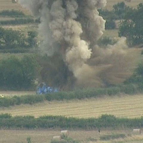 O explozie controlată a detonat un proiectil din al Doilea Război Mondial, în Marea Britanie