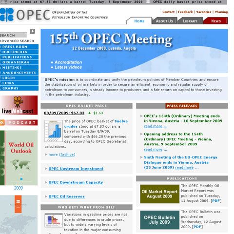 OPEC: Zilele negre ale recesiunii economice au trecut