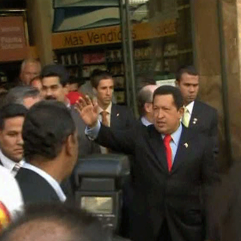 Preşedintele Venezuelei, Hugo Chavez, a fost huiduit în centrul Madridului