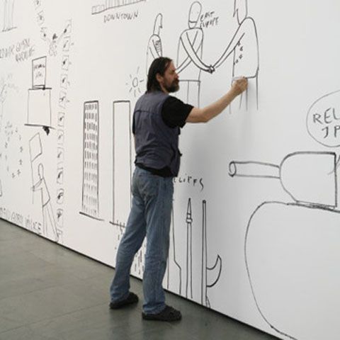 "Le Monde" salută participarea lui Perjovschi la Bienala de la Lyon