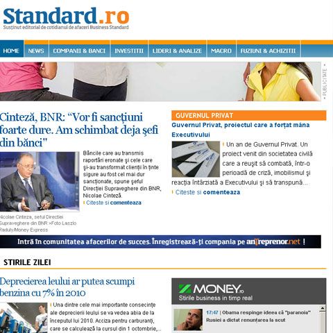 Business Standard are un alt format începând de luni