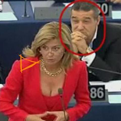 VIDEO / Ce face Gigi Becali când vede roşu în faţa ochilor în Parlamentul European!