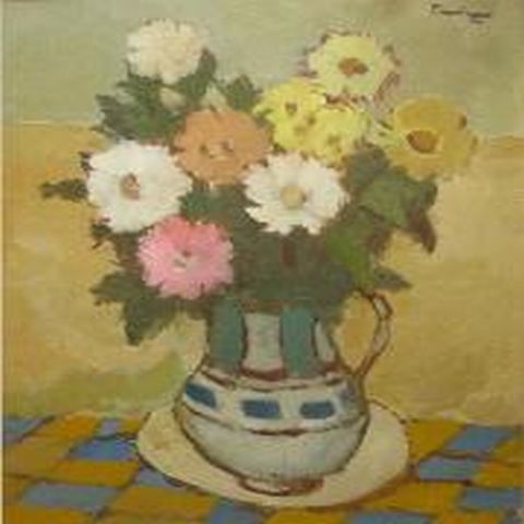 "Vasul cu flori" al lui Nicolae Tonitza, evaluat la 110.000 de lei, a fost scos duminică la licitaţie