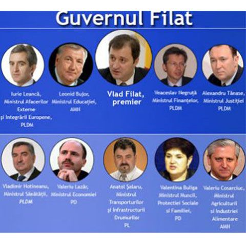Guvernul de la Chişinău condus de Vlad Filat a fost învestit