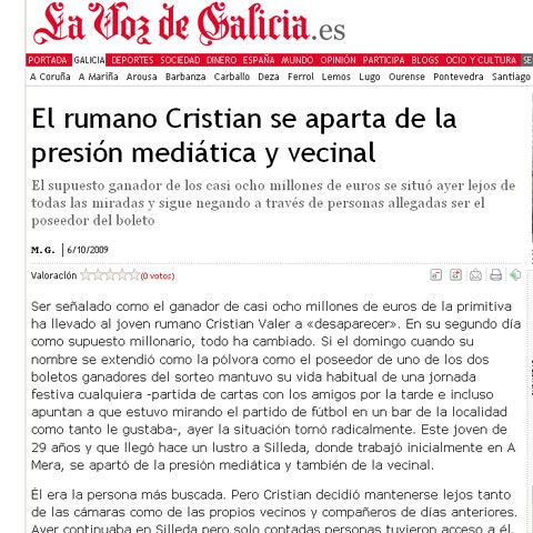 Un român a câştigat opt milioane de euro la loteria din Spania 