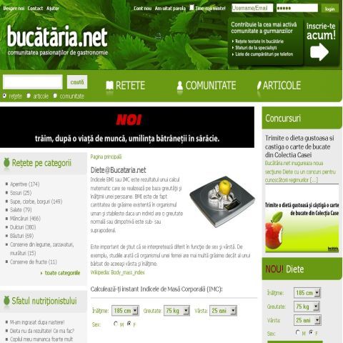 Nutriţionistul Şerban Damian oferă sfaturi despre diete pe Bucataria.NET 